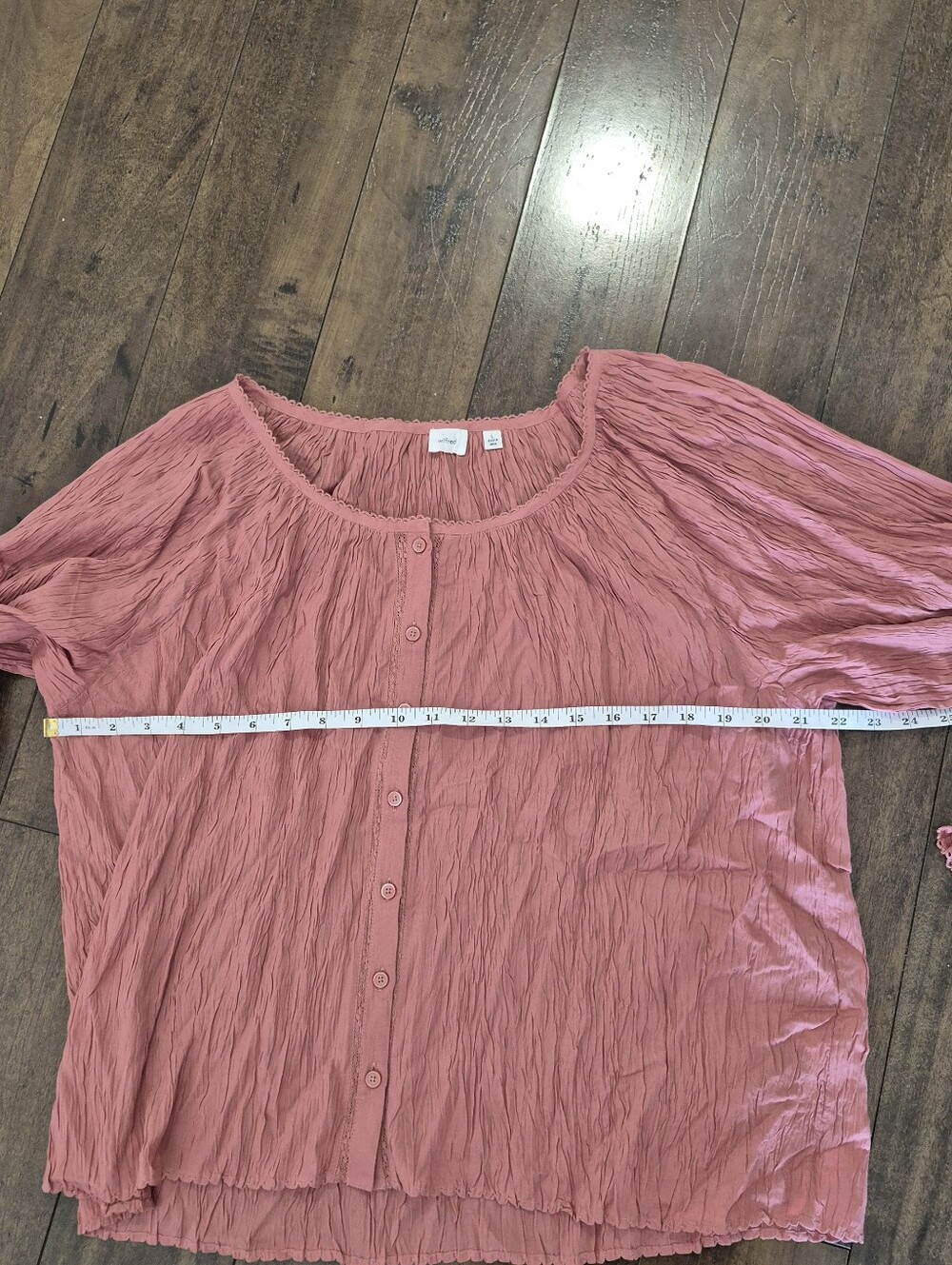 Wilfred Aritzia 100% Modal Crinkled Blouse, Large - Picture 4 of 8